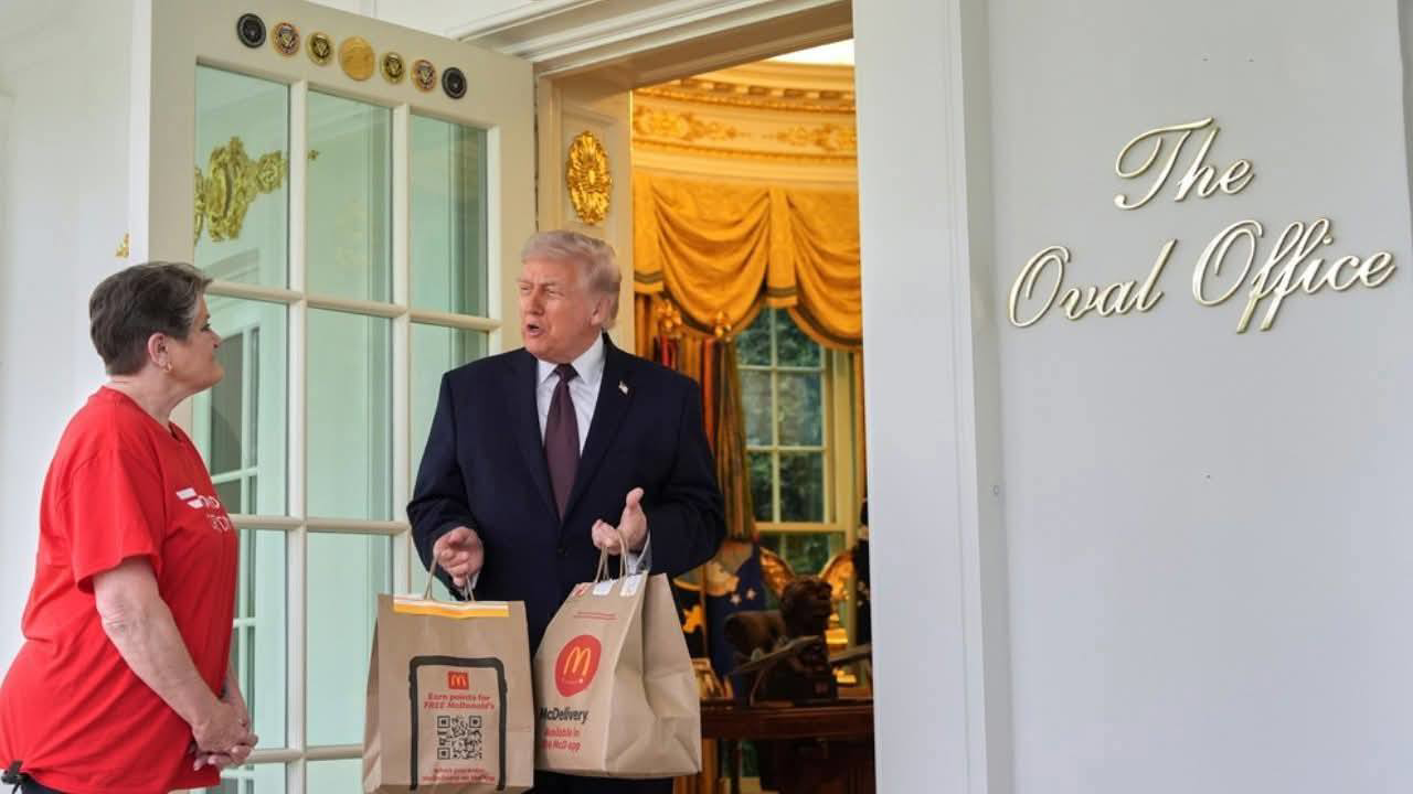 وجبة على باب البيت الأبيض.. هل كانت رسالة أم ضربة ذكية؟